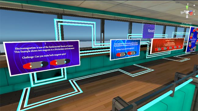 Zrzut ekranu przedstawiający wystawę Magnets.