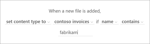 Zrzut ekranu strony instrukcji reguły przedstawiający ukończoną instrukcję.