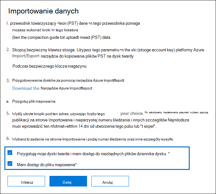 Importuj pliki PST za pomocą wysyłki dysków - Microsoft Purview  (compliance) | Microsoft Learn
