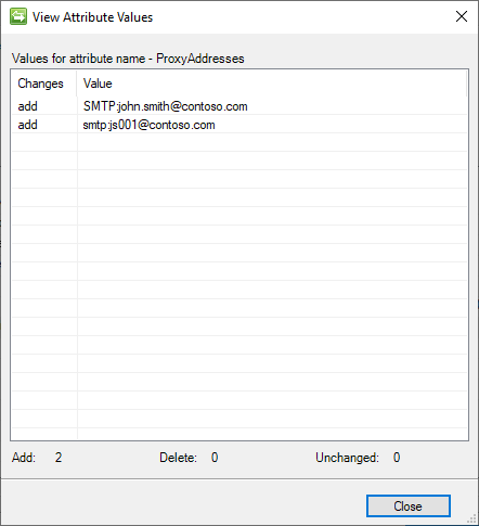 Zrzut ekranu przedstawiający stronę Weryfikowanie obiektu użytkownika 2