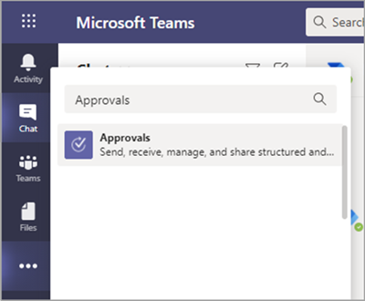 shows the approvals app.