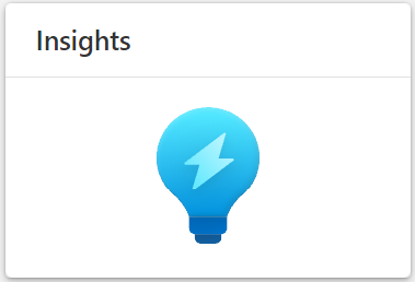 Zrzut ekranu obszaru roboczego Insights.