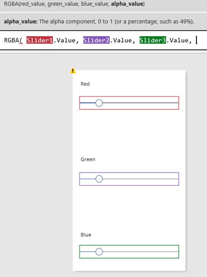 Zmiana formuły koloru wypełnienia tła ekranu (formuła nie jest jeszcze ukończona).