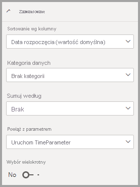 Screenshot that shows binding the parameter to the field.