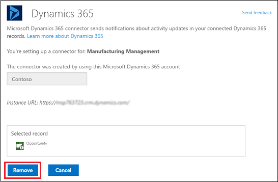 Usuwanie rekordów usługi Microsoft 365 z łącznika.