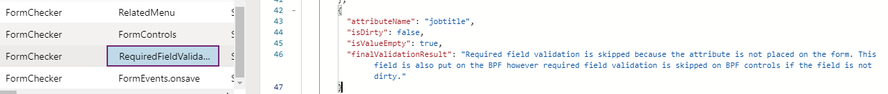 Required column validation Required column validation