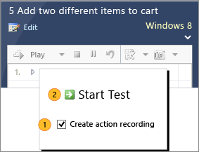 Create an action recording.