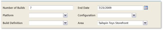 Filters for Build Quality Indicators