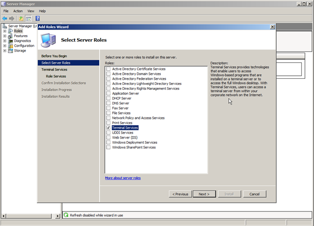 Rys. 2a. Instalacja Terminal Services Session Broker, Windows Server ‘Longhorn’ Beta 3.
