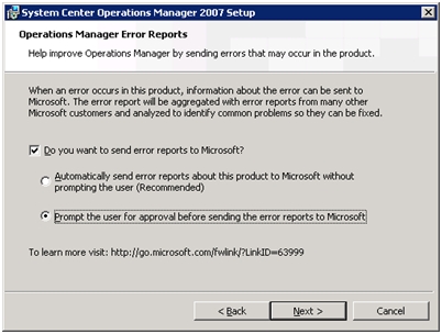Czy wysyłać informacje o błędach do Microsoft? Tak!