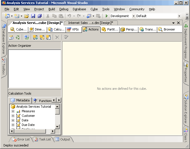 Karta akcji w programie Cube Designer