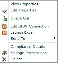 Zrzut ekranu polecenia szybkiego uruchamiania modelu BISM