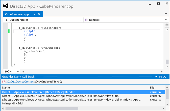 gfx_diag_demo_misconfigured_pipeline_step_5 The code that doesn't initialize the pixel shader