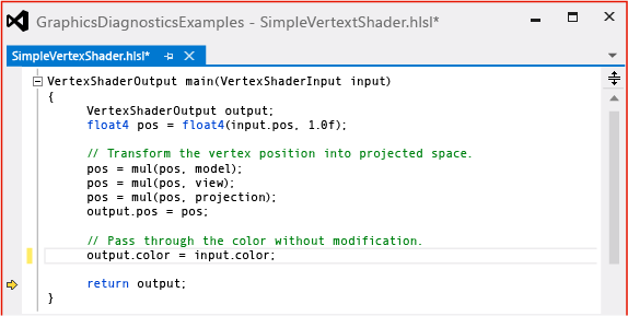 gfx_diag_demo_render_error_shader_step_8 The corrected vertex shader code.