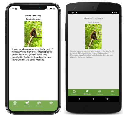 Zrzut ekranu przedstawiający stronę powłoki z niewidocznym paskiem nawigacyjnym w systemach iOS i Android