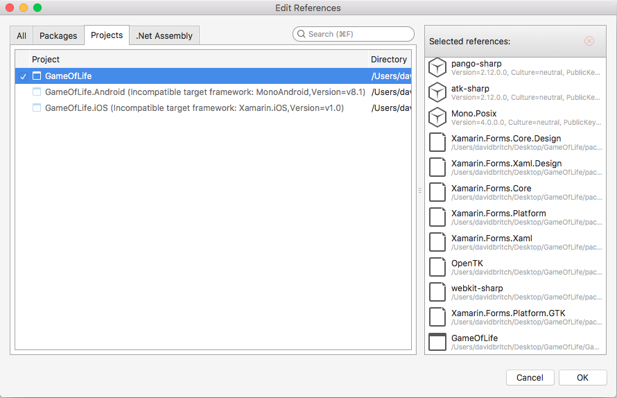 Odwołanie do udostępnionego projektu Odwołanie do udostępnionego projektu