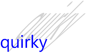 Przykład niesymetryczności z programu Niesymetryczny tekst w tle