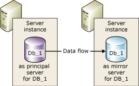Partners in a database mirroring session