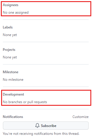 Zrzut ekranu przedstawiający sekcje osób przypisanych i połączonych żądań ściągnięcia.