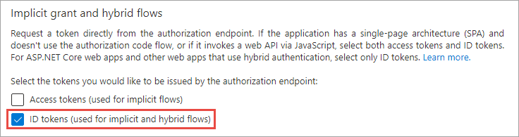 A screenshot of the Implicit grant section