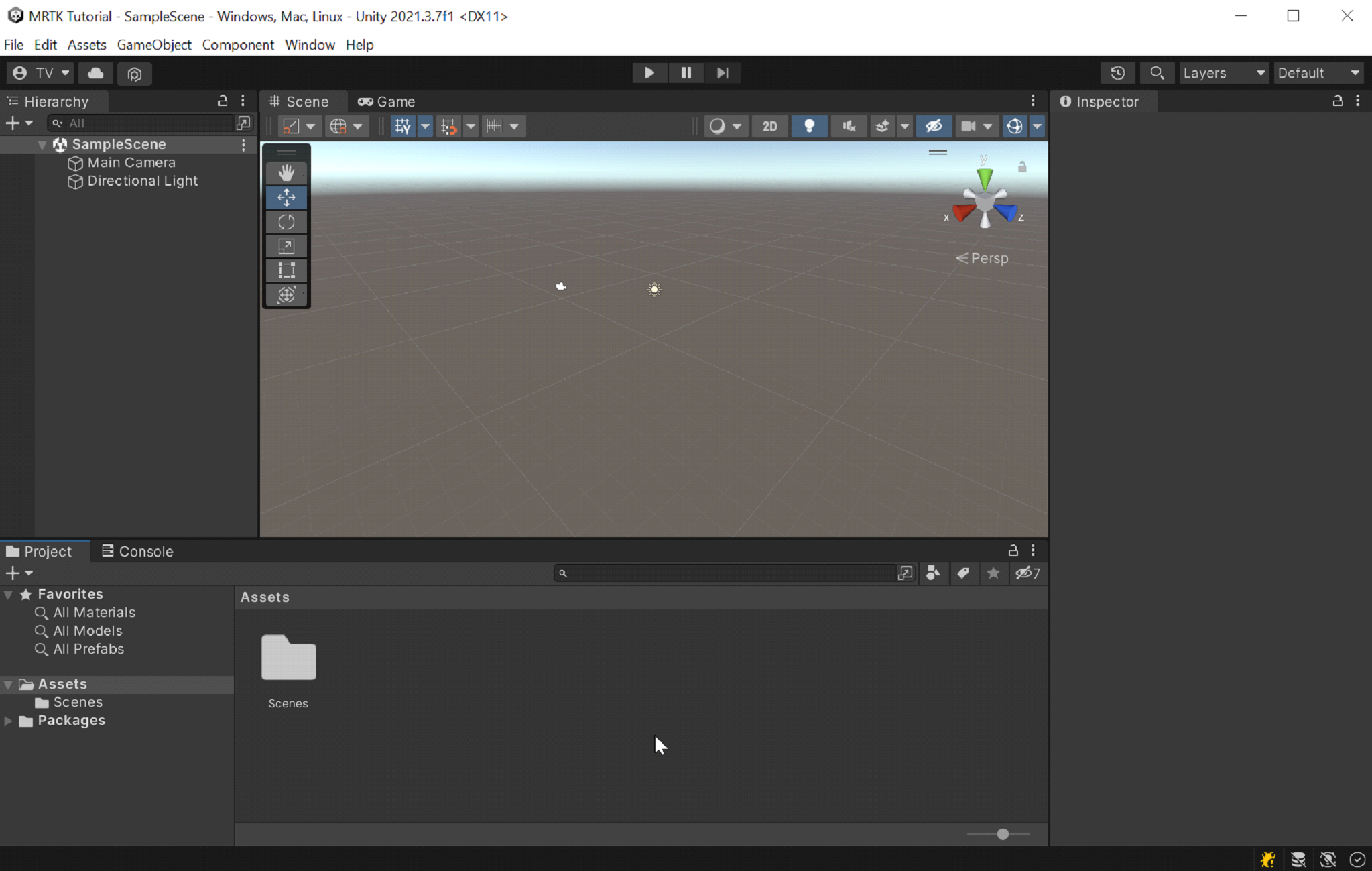 Screenshot of your project open in Unity.