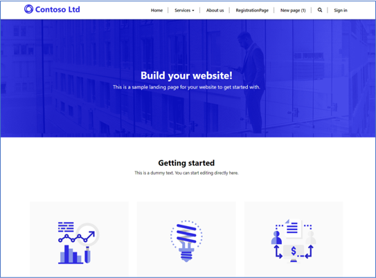 Screenshot showing Power Pages.
