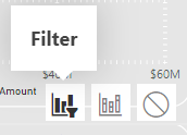 Zrzut ekranu przedstawiający ikonę Filtr z nagłówka wizualizacji.