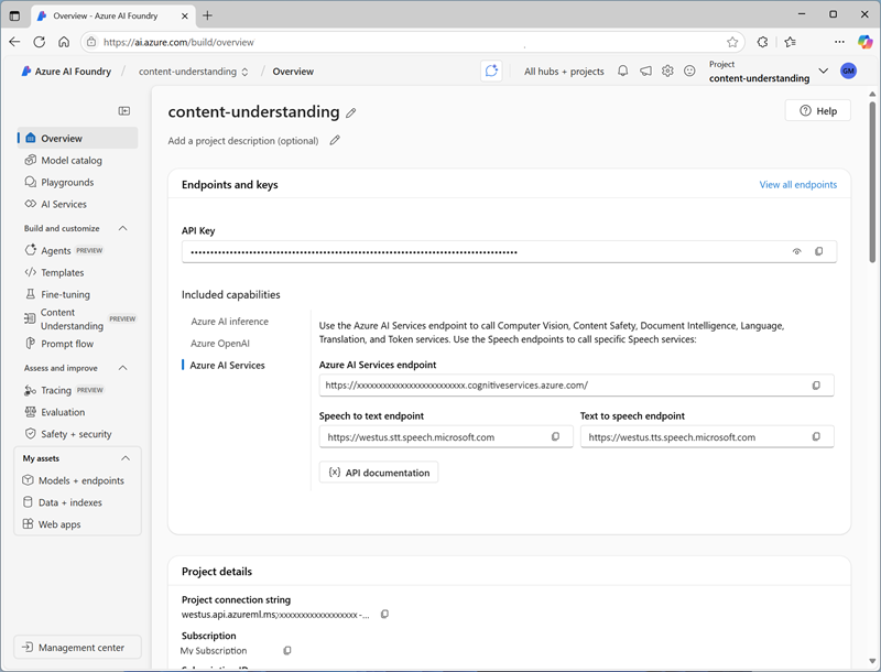 Zrzut ekranu przedstawiający interfejs użytkownika analizatora testów w narzędziu Microsoft Foundry.