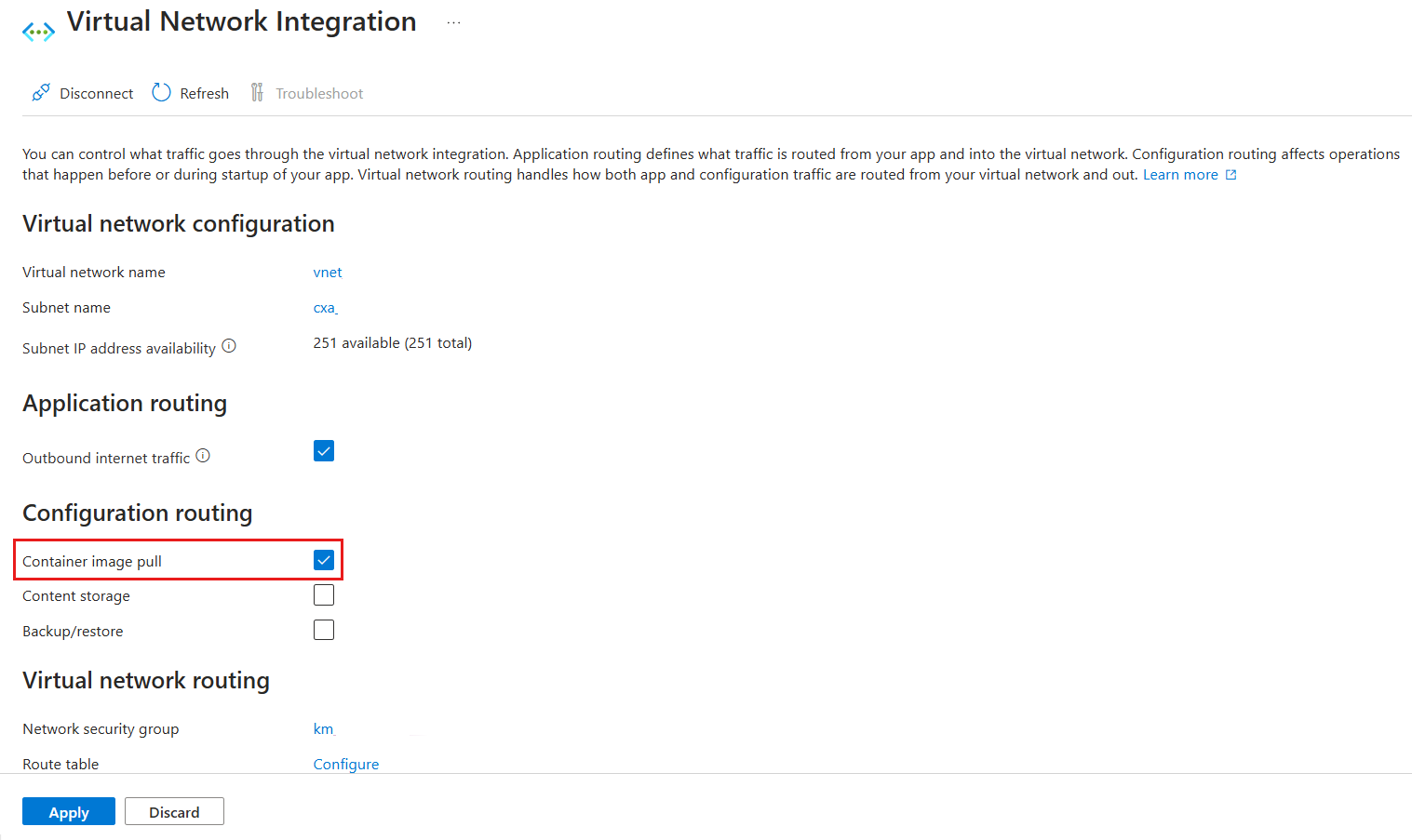 Zrzut ekranu przedstawiający opcję ściągania obrazu kontenera.