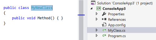 Zrzut ekranu przedstawiający wyróżniony kod typu synchronizacji — C#.