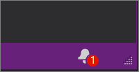 Ikona powiadomienia w środowisku IDE Visual Studio