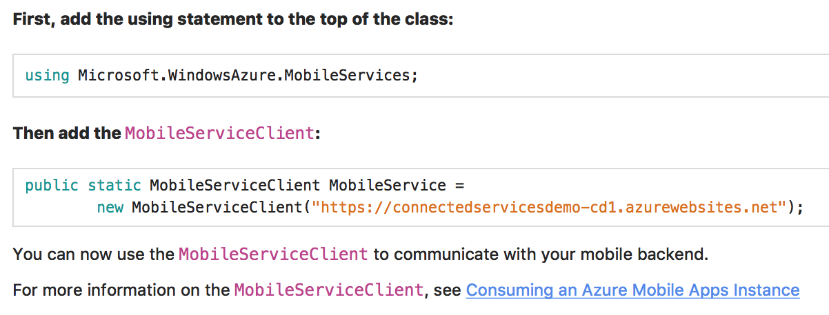 Copy config code into the app Copy config code into the ap