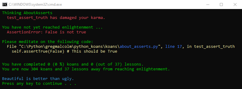 Zrzut ekranu przedstawiający okno danych wyjściowych otwierane przez program Visual Studio 2022 dla danych wyjściowych programu z uruchomionego kodu w języku Python.