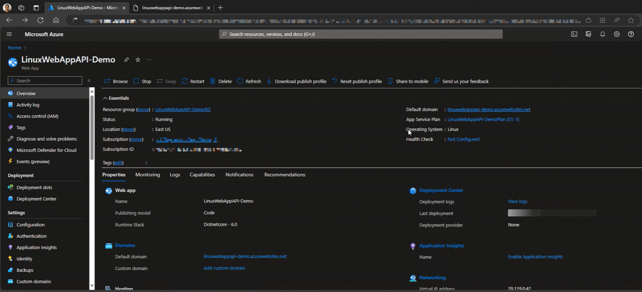 linuxAppServices-Attach-to-Process