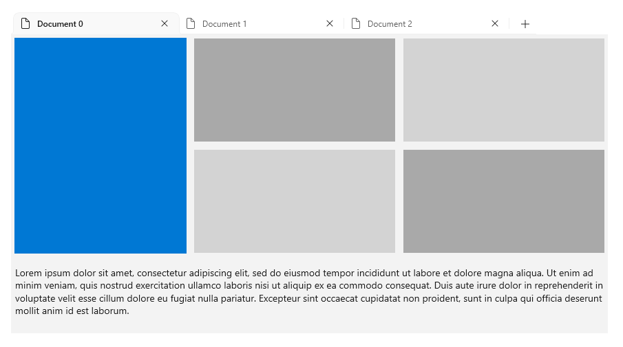 Example of a TabView