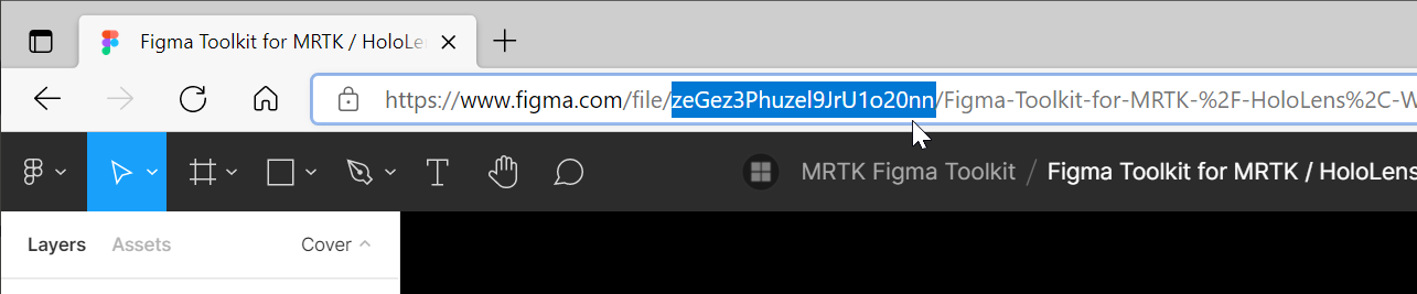 Mostek Figma — identyfikator dokumentu