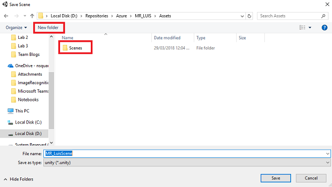 Tworzenie nowego folderu skryptów