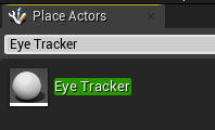 Screenshot of an actor with the place actor window open