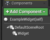 Zrzut ekranu przedstawiający aktora z dołączonym widżetem