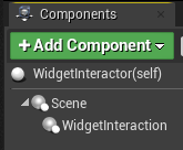 Zrzut ekranu przedstawiający nowego aktora z wyróżnionym składnikiem interakcji widżetu