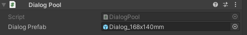 Składnik puli okien dialogowych