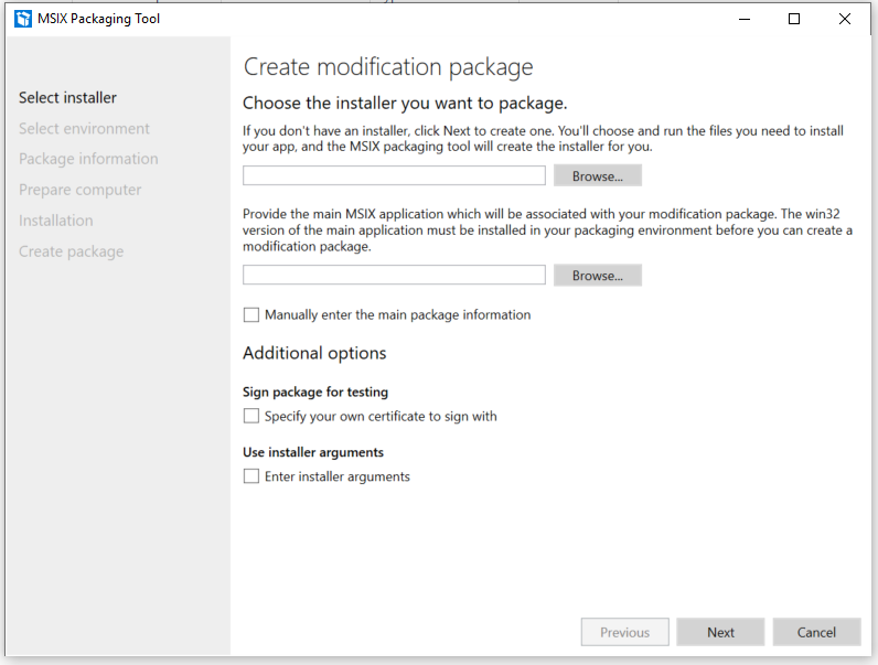 Modyfikowanie pakietu MPT