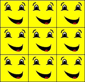 ilustracja tekstury twarzy owiniętej w kierunku u i kierunku v