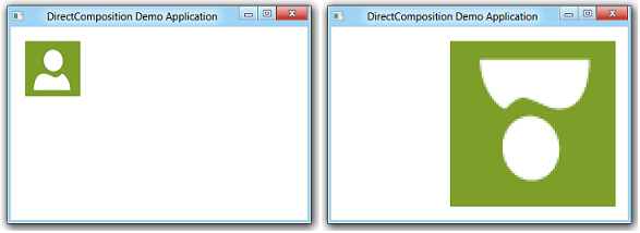 wynik zastosowania grupy przekształceń 2d do elementu wizualnego
