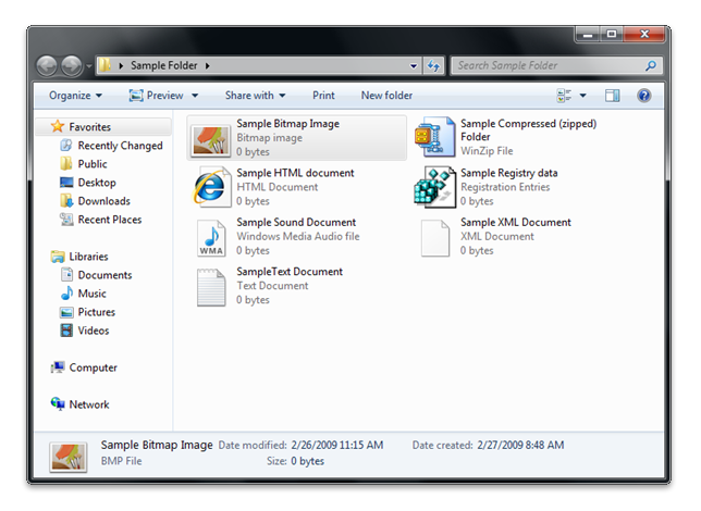 ilustracja sposobu działania skojarzeń plików w praktyce