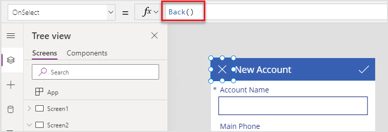 Back function for close Back function for close