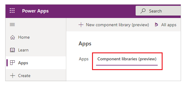 Select Component libraries (preview) Select Component libraries (preview).