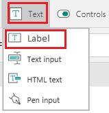 Text label