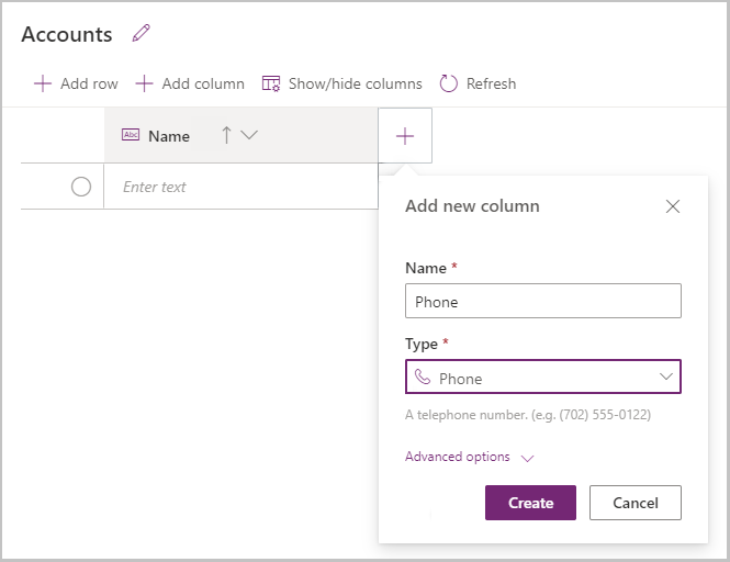Add columns Add columns