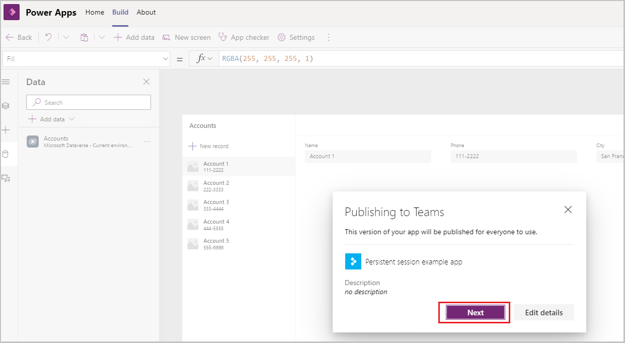 Select the Next button Select the Next button